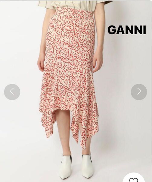 新品タグ付き☆トゥモローランド GANNI ガニー フレア 膝丈 鈴蘭すずらん ロングスカート☆