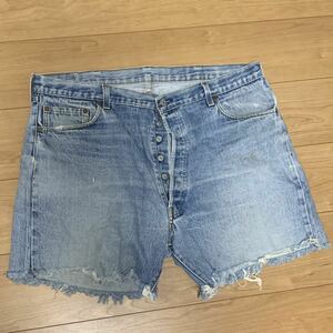  Levi's LEVI*S501XX damage Denim shorts 40×32