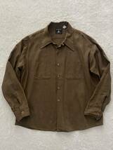 USA製 Sir William by BLOCK size17-XL-17 1/2 レーヨンシャツ 開襟シャツ made in USA ヴィンテージ 60年代 70年代 長袖シャツ_画像1