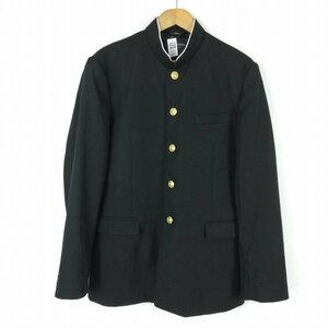 学生服 学ラン 180A 男子 カンコー 上着 ウール混 標準型学生服 ラウンドカラー カシドス 黒 中古 ランクC a3 JJ5134