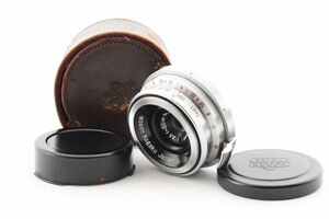 [Rank:B] Nikon Nippon Kogaku Nikkor 3.5cm F3.5 MF Wide Lens 単焦点 超広角 レンズ / ニコン 日本光学 S Mount 35mm ケース付 #4712