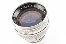 [Rank:B] Nikon Nippon Kogaku NIKKOR-S.C 5cm F1.4 Silver MF 単焦点 レンズ / ニコン 日本光学 銀鏡筒 S Mount 絞りOK ※1 #4717_画像10