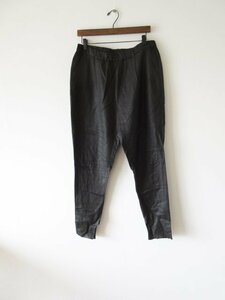 KristenseN DU NORD / クリステンセンドゥノルド cotton cupro coating easy pants 3 C.BROWN * コットン テーパードパンツ