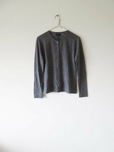 美品 LANVIN COLLECTION / ランバン コレクション カシミヤニッアンサンブル トップ×カーディガン 38 GRAY * レディース