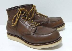 羽タグ REDWING 8855 モックトゥ ブラウン ７1/2E 25.5cm レッドウィング 茶 7.5