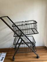 【送料無料】DULTON / ダルトン Dual basket cart デュアルバスケットカート　Model S255-43 インダストリアル感漂う2段バスケットカート_画像2