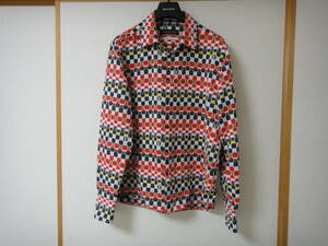 LOUIS VUITTON Louis * Vuitton a- men break regular long sleeve shirt size M beautiful goods shipping nationwide equal 520 jpy 