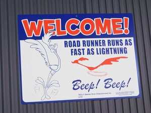 【ROADRUNNER・ロードランナー】※《サインプレート ／Welcome ROADRUNNER》　RR033RR　サイン看板　サインボード