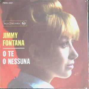 シングル　EPレコード　イタリア盤　ジミー・フォンタナ　Jimmy Fontana - O Te O Nessuna PM45-3261　EP18 20