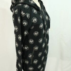 【Used】HYSTERIC GLAMOUR × RAMONES ヒステリックグラマー×ラモーンズ 総柄 ジップアップ スウェット パーカー 古着 Free ■ET23G0122の画像2