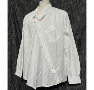 22SS KHOKI コッキ　変形デザインシャツ　2 M ホワイト　白