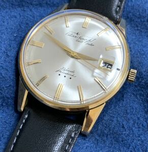 美品 シチズン スーパー ジェット 39石 18金 金無垢 ケース 自動巻 メンズ 腕時計 citizen super jet 18k case men's automatic antique