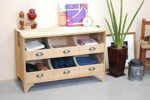 D0103.. tray cabinet remake furniture 2 step 6 cup shirt case chest of drawers drawer chest chest wooden old furniture storage shelves purity Tokyo departure 