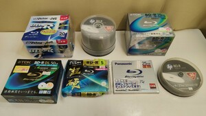 * unused *Blu-ray Disc 109 sheets *TDK BD-R DL / VICTOR BD-R / HP BD-R/ panama BD-R* 25GB 50GB large amount set Blue-ray disk video recording for *