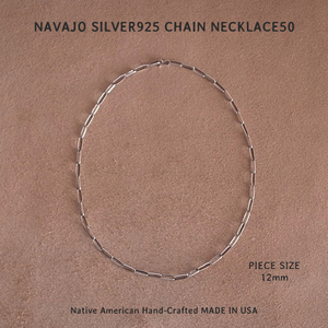 12mm-NAVAJO SILVER925 CHAIN NECKLACE50 / ナバホ シルバー925チェーン ネックレス50