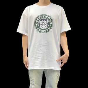 新品 大きい オーバーサイズ XXL 3XL 4XL 5XL 対応 トランスフォーマー デストロン アメコミ スタバ ロゴ ビッグTシャツ ロンT パーカー 可