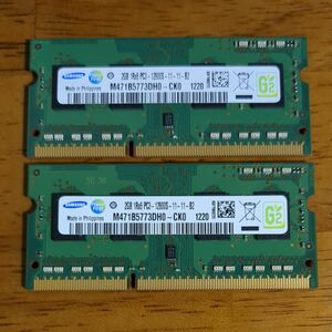 SAMSUNG PC3-12800s 2GB x 2枚組