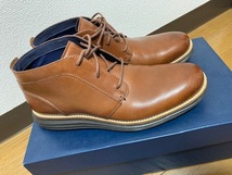 超美品 COLE HAAN コールハーン ORIGINAL GRAND CHUKKA 25.5cm WOOD オリジナルグランド チャッカ 8 茶 ブラウン_画像9