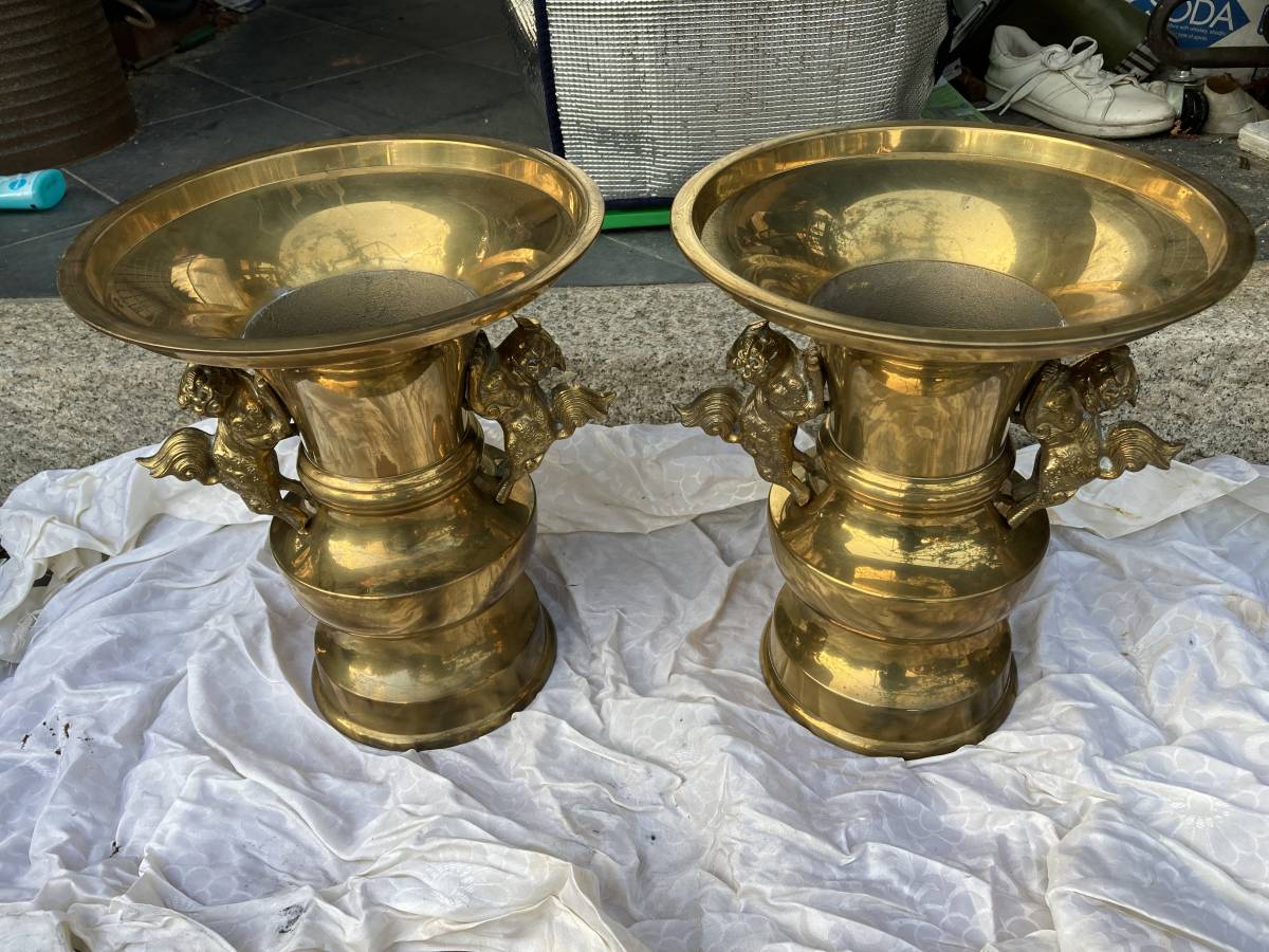 2023年最新】ヤフオク! -仏具 花瓶 真鍮(住まい、インテリア)の中古品