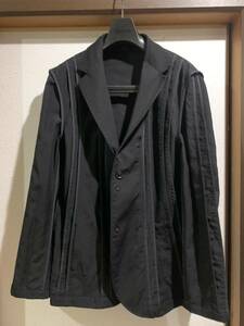 yohji yamamoto pour homme 16SS シワギャバ リバーシブル縦線ジャケット　ヨウジヤマモトプールオム　y's for men