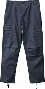 Ql792 Rothco 5930 Ultra Force Cotton Rip-Stop Navy Blue B.D.U. Pants Size: 2XL 米軍 ロスコ カーゴパンツ ボタンフライ 大きいサイズ 