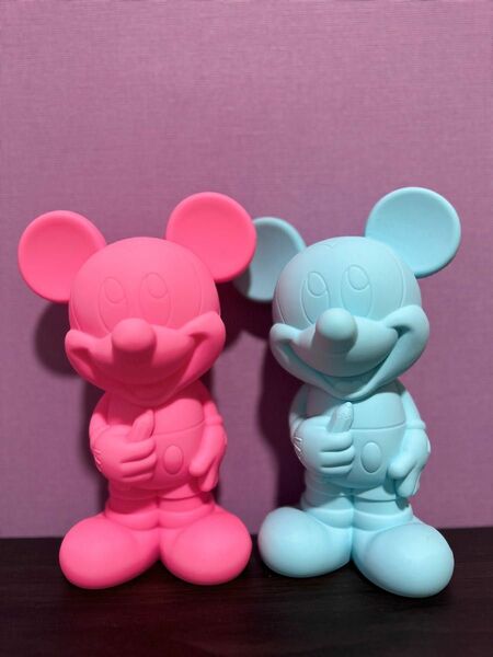 Disney ミッキーマウス ペンケース ピンク 水色