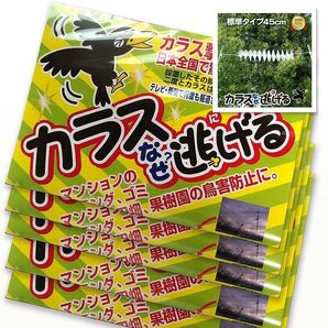 カラス撃退効果抜群!カラスなぜ逃げる 5個セット