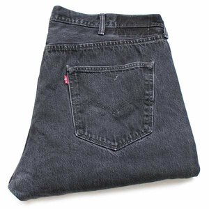 ★メキシコ製 Levi'sリーバイス 501 ブラック デニムパンツ ペンキ飛び w44 L34★SDP2055 特大 ジーンズ ストレート ビッグサイズ ダメージ