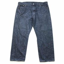 ★メキシコ製 Levi'sリーバイス 501 先染め カラーデニムパンツ ネイビーグレー w44 L30★SDP2058 特大 ジーンズ ストレート ビッグサイズ_画像2