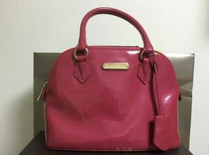 中古　ヴィクトリアシークレット　バッグ　ビビッドピンク　レア　日本未入荷　限定品　レディース　女性　可愛い　victoria's secret 2way