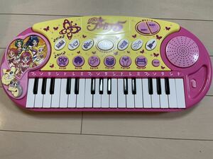 中古　Yesプリキュア5 バンダイ　BANDAI ピアノ　キーボード　練習　可愛い　レア　人気　女の子　幼稚園児　ピンク