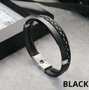 ◆限定sale◆　ブレスレット　アクセサリー　メンズ　レディース　黒　ブラック