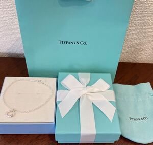 新品 正規品 ティファニー tiffany&co ブレスレット オープンハート シルバー ケース 巾着 紙袋 リボン ラッピング プレゼント 