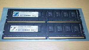 【動作動画収録・DDR4-2666・8GB×2枚＝16GBキット】G.SKILL F4-2666C19D-16GNT DDR4-2666 CL19-19-19-43 1.20V 8G×2 Plug and play