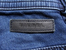 即決 濃紺定番ジョグジーンズ DIESEL THOMMER CB-NE ディーゼル トマー W30実80 ストレッチデニム スリムスキニー センターボタン メンズ_画像8