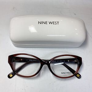 【新品未使用】NINE WEST ナインウェストNW5094AF 207 53□15 135 メガネ、ケース付き　サングラス　ブラウンフレーム　nw2308221