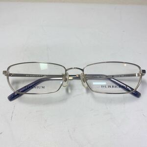 【未使用保管品】Burberry バーバリー BE 1028T 1005 53□16 140 シルバー　チタンフレーム　メガネフレーム 　眼鏡 めがね　b308242