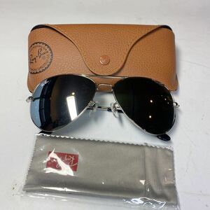 【新品同様】Ray-Ban レイバン RB3026 AVIATOR LARGE METAL アビエイター ラージメタル 003 62□14 ティアドロップ シルバー美品rb2308285