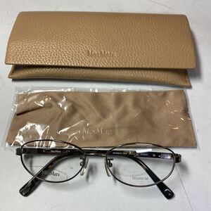 【新品未使用】Max Mara マックスマーラ MM8657/J 5LM 52□16-140 TITAN-Pメガネ、メガネ拭き、ケース付き　mm2308221