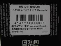  定価4950円 未使用 正規品 カブー キャップ デニム 青 M ( 帽子 ) KAVU ストラップキャップ アメリカ製　インディゴ_画像7