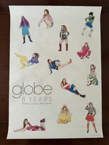 globe ポスター B2 サイズ　8YEARS 裏表　印刷　当時物 ケイコ　小室哲哉