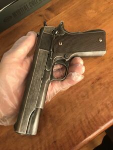 マルイ　コルトガバメント　colt government M1911A1 ABS樹脂製　ガスブローバック 古美塗装　ビンテージ