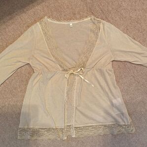 モード マキシ オファー mode maxi offerレースカーディガン