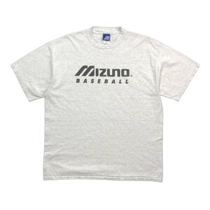 USA 古着 半袖 Tシャツ ミズノ MIZUNO ヴィンテージ ベースボール 旧ロゴ プリント グレー メンズXXL BA2257