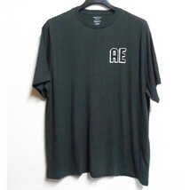 AE*アメリカンイーグル/US:XXL/ダークグレー/バックプリントロゴ半袖Tシャツ_画像6