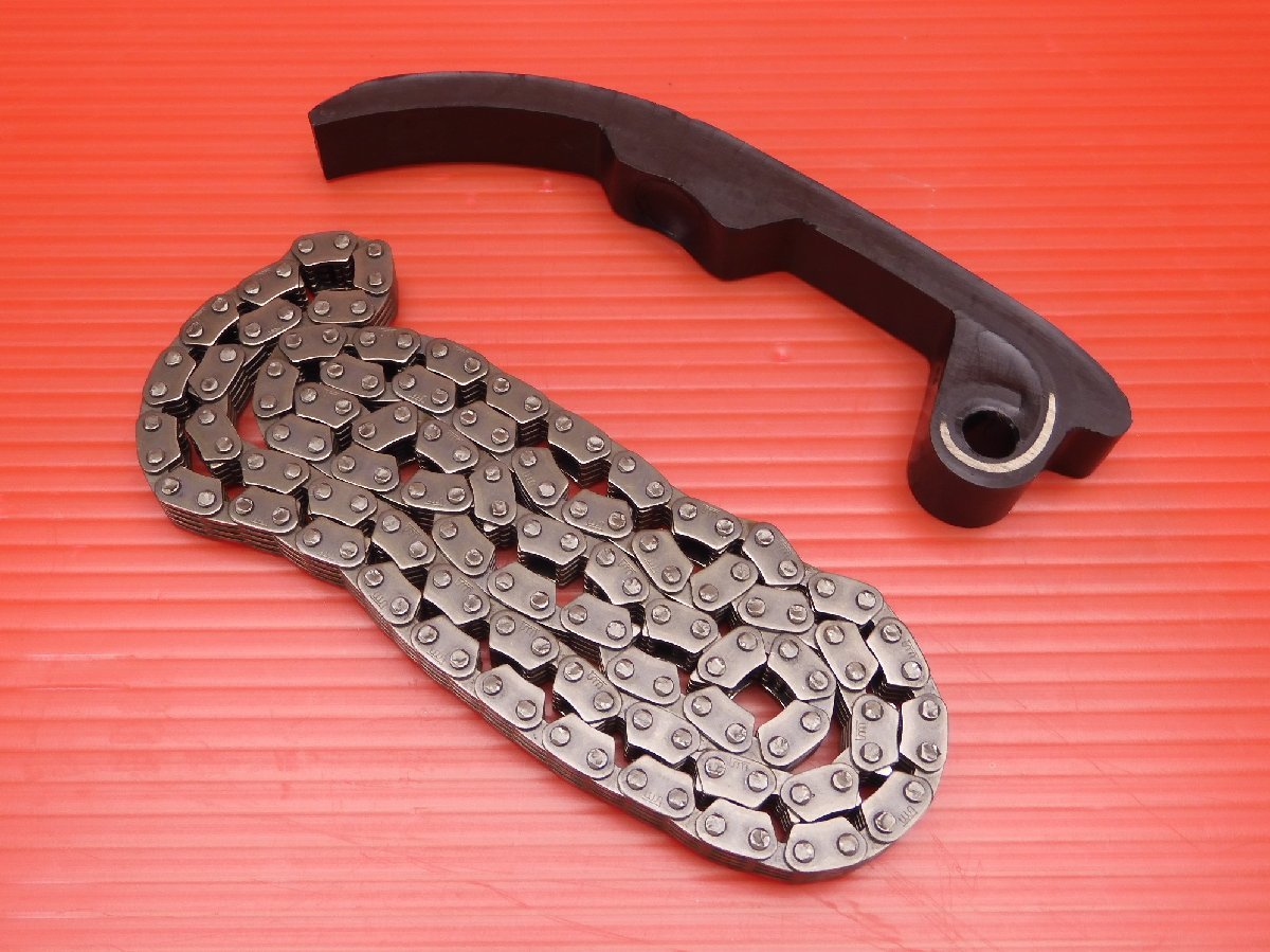 60[ оценка A] Z400FX подлинная вещь kawasaki оригинальный primary цепь & гид двигатель KZ400 Z400GP Z400J Z500FX Z550FX