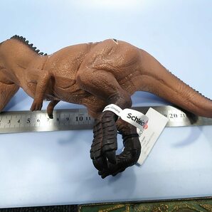 恐竜フィギュア シュライヒ ギガノトサウルス 全長約24cm ブラウン 少しハゲ有り 同梱歓迎 追跡有 匿名配送 Schleichの画像6