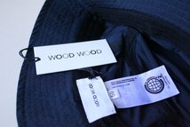 【WOOD WOOD】ウッドウッド 軽量素材のバケットハット ネイビー無地 59センチ 新品未使用 1万円程度_画像4
