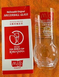 2002サッカーワールドカップ記念　サッカーボールグラス　マクドナルドオリジナル