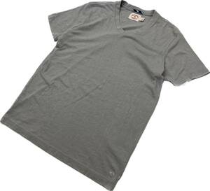 BROOKS BROTHERS ☆ 安定の着心地◎ Vネック カットソー Tシャツ グレー S 春夏 シャツインナー シンプル ブルックスブラザーズ■AF265